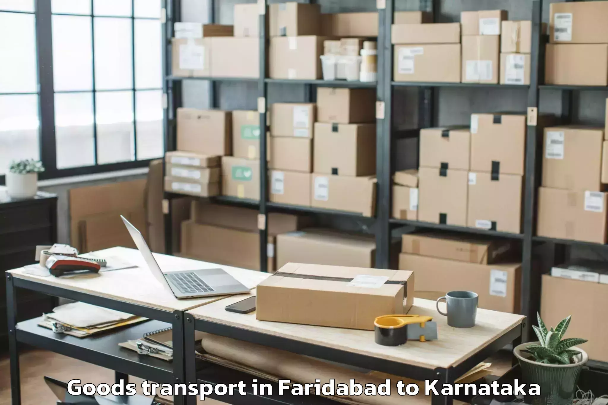 Discover Faridabad to Gadag Betageri Goods Transport